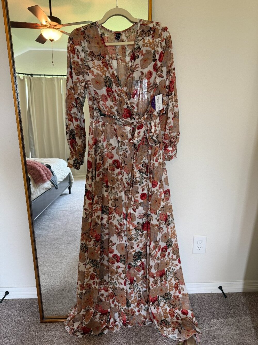 NEW Windsor Long Sleeve Floral Maxi Dress